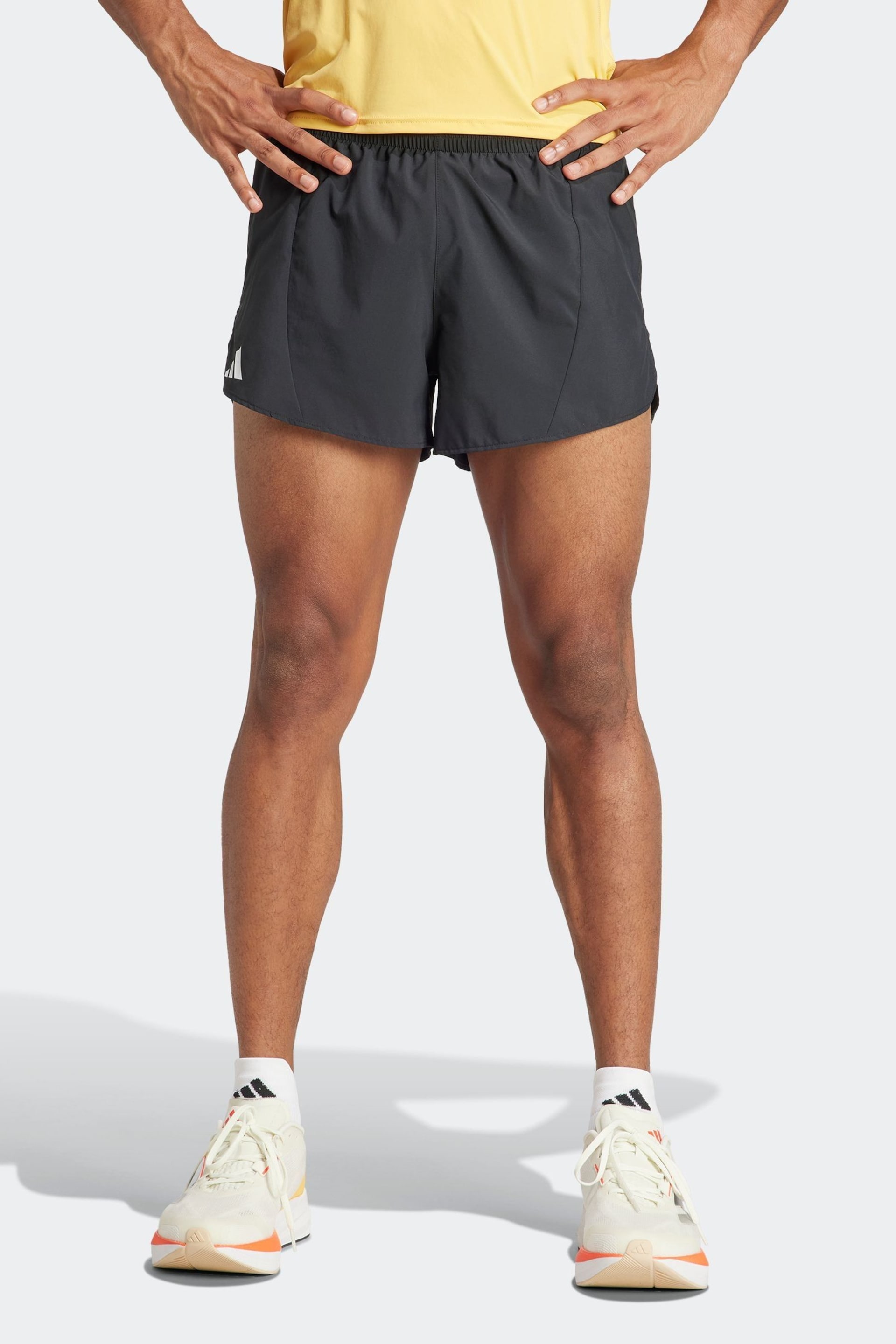 adidas Black Adizero Essential Running Shorts - Image 1 of 6