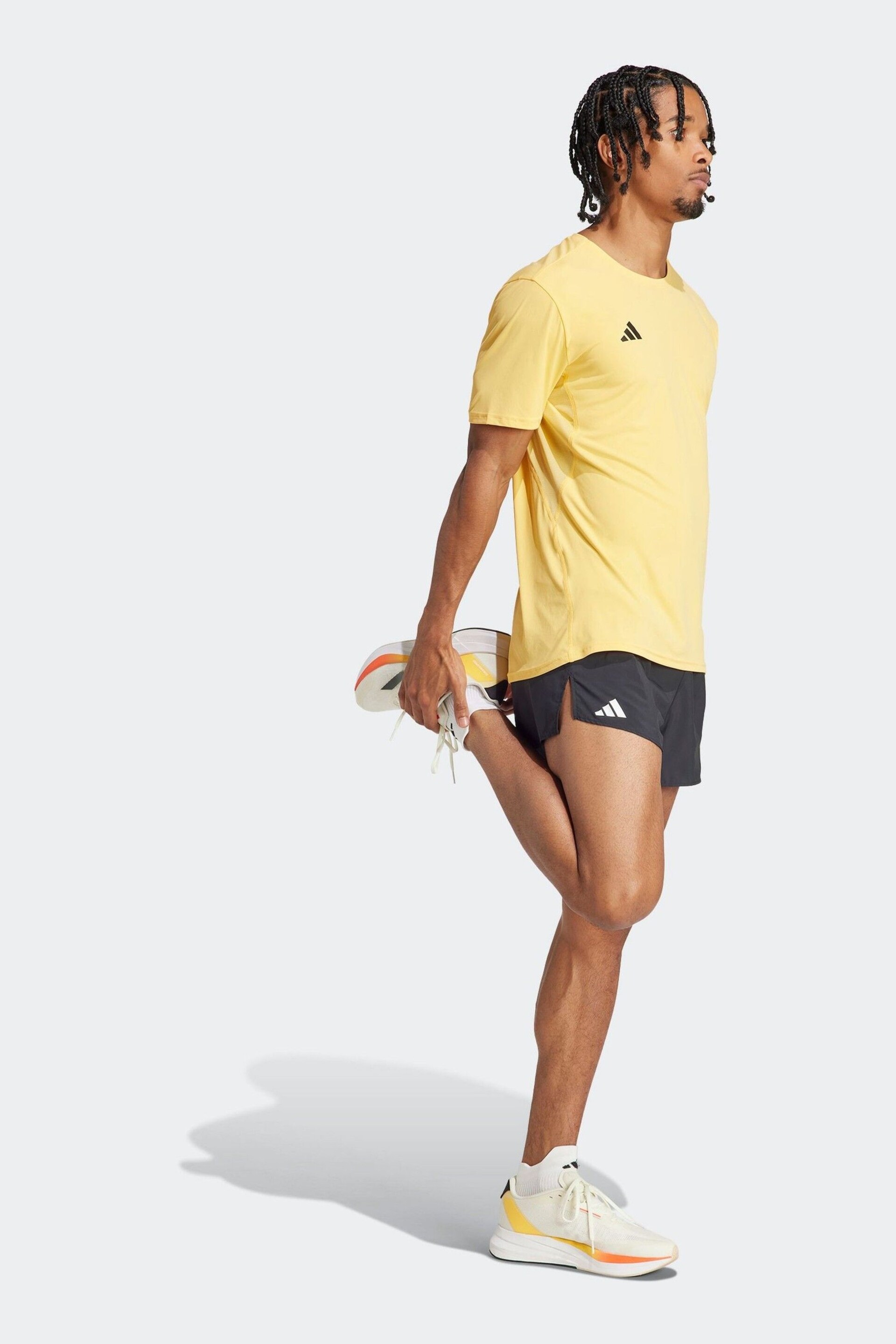 adidas Black Adizero Essential Running Shorts - Image 3 of 6