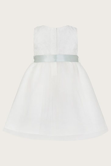 Monsoon White Frankie Baby Scuba Dress