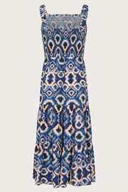 Monsoon Blue Batik Print Dress - Image 2 of 3