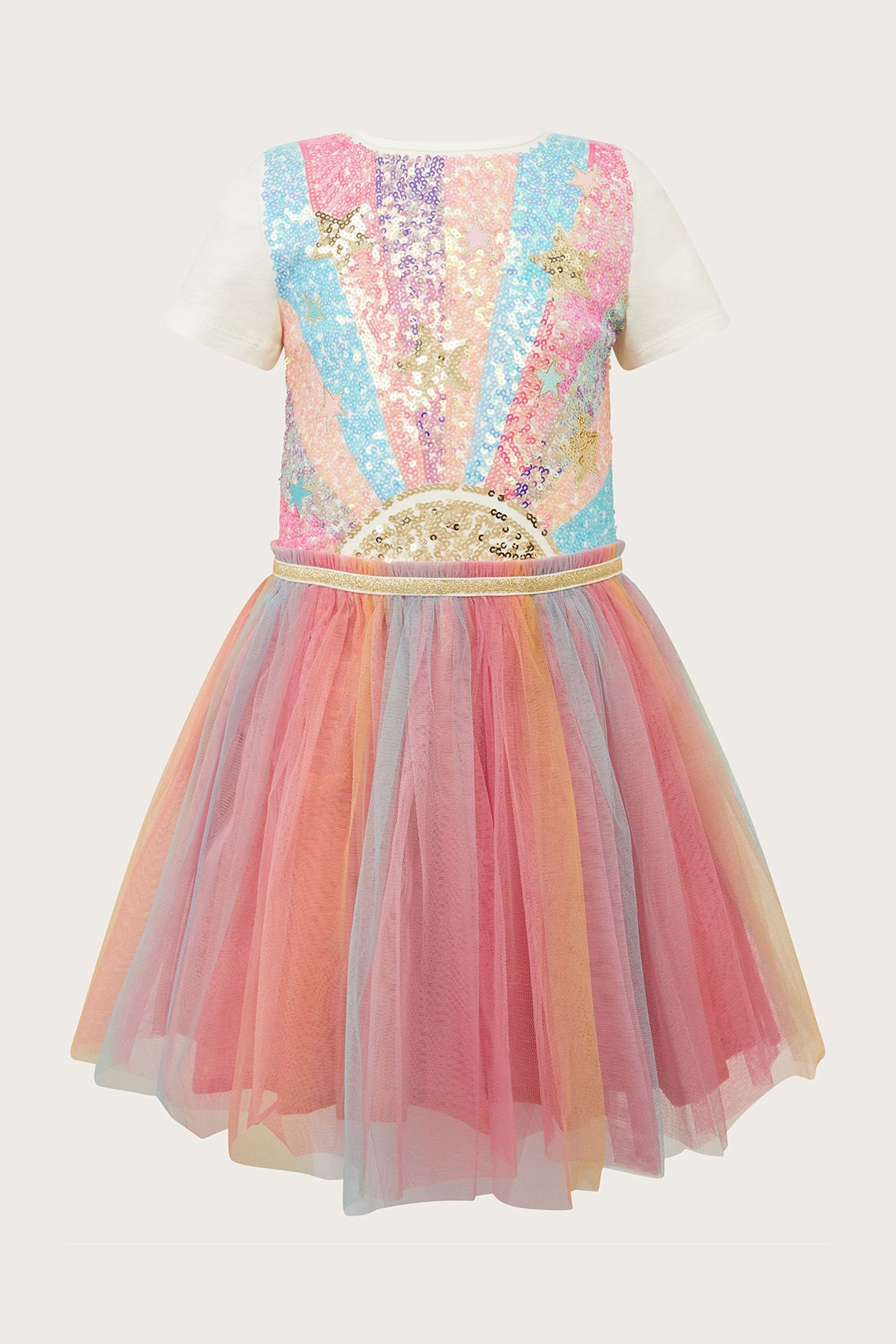 Buy Monsoon Natural Disco Sun Ray Dress from Next United Arab Emirates
