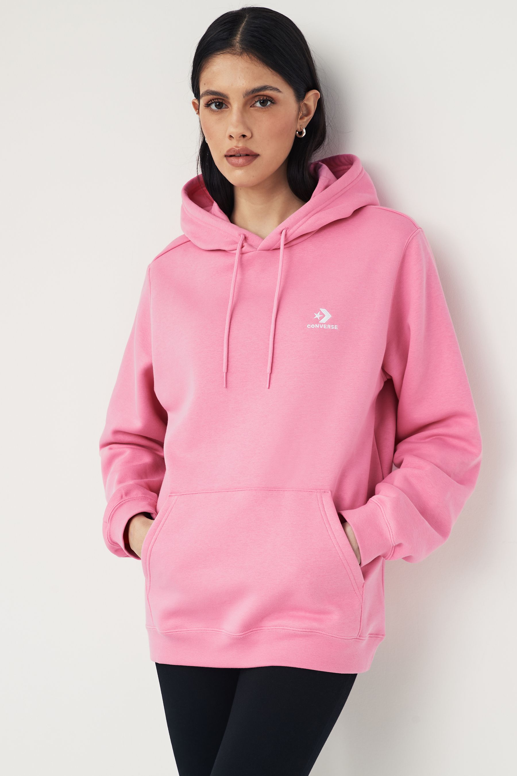 Buy Converse Pink Star Chevron Pullover Hoodie from Next United Arab Emirates