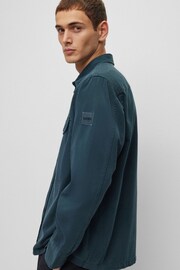 BOSS Green Garment Dyed Twill Overshirt - Image 4 of 6