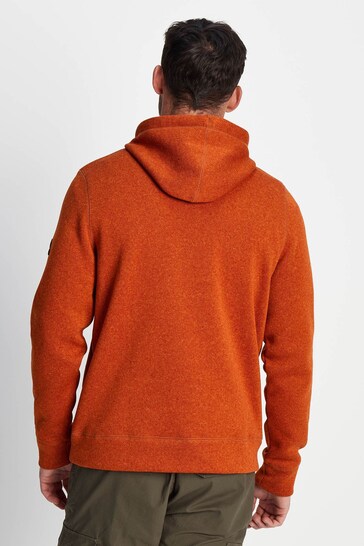 Tog 24 Orange Mosby Knit Look Fleece Hoodie