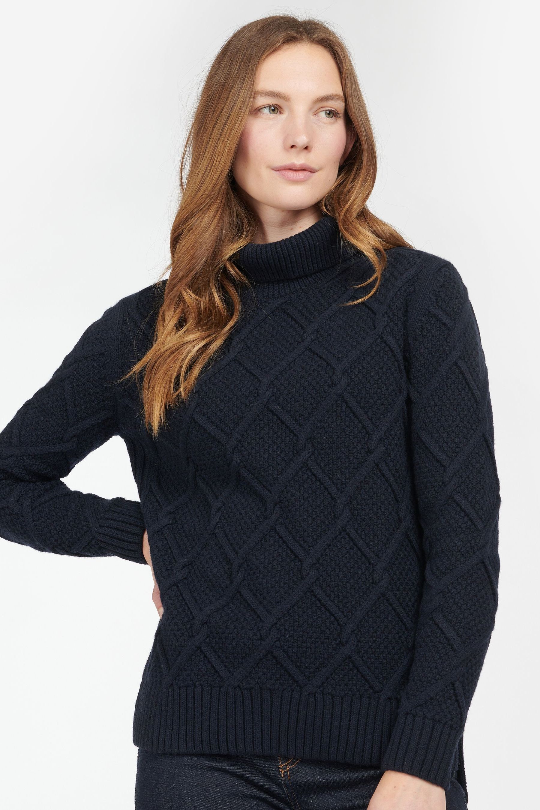 Barbour jumper store womens navy