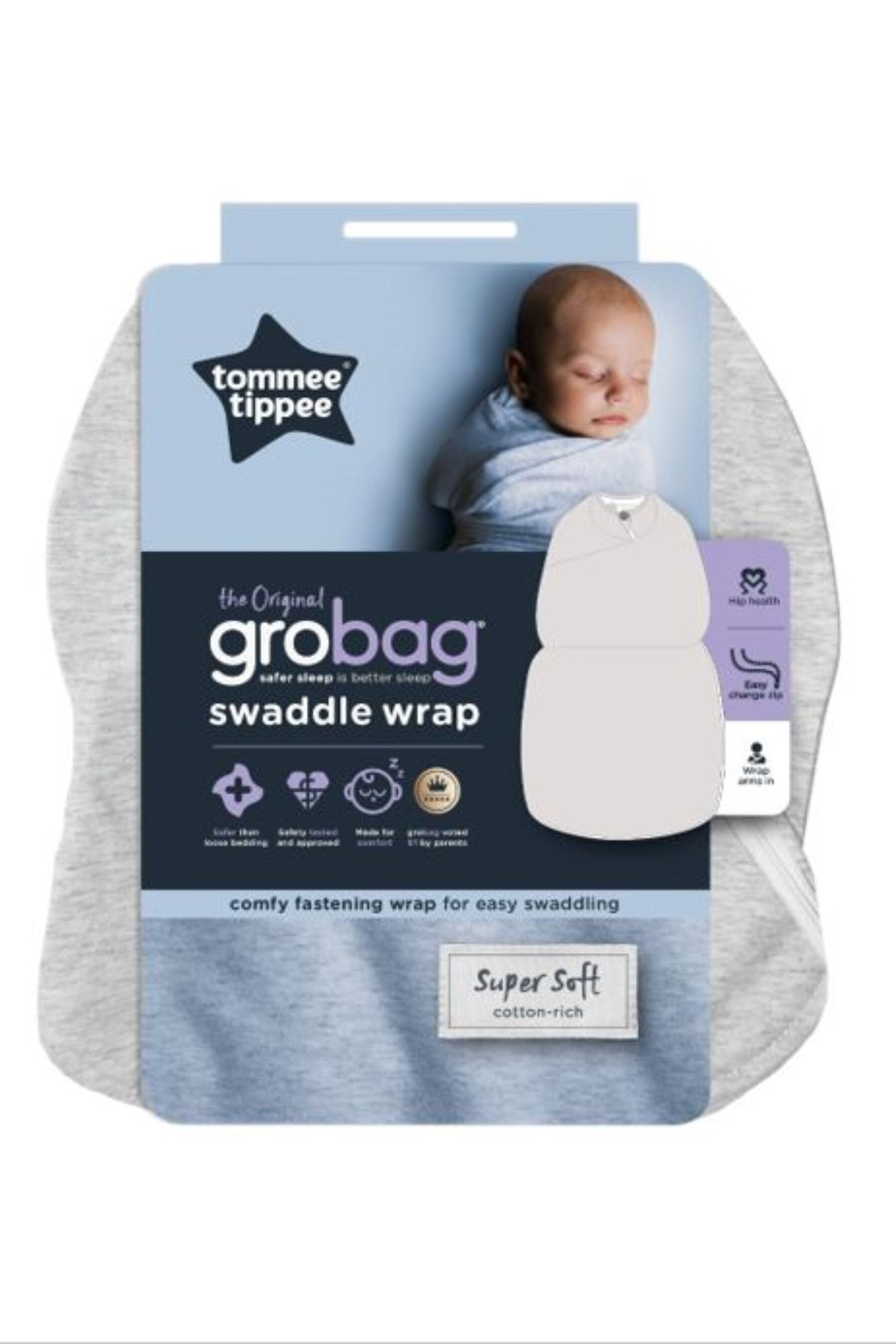 Buy Tommee Tippee Grey Sleepwrap Blanket Wrap from the Next UK online shop