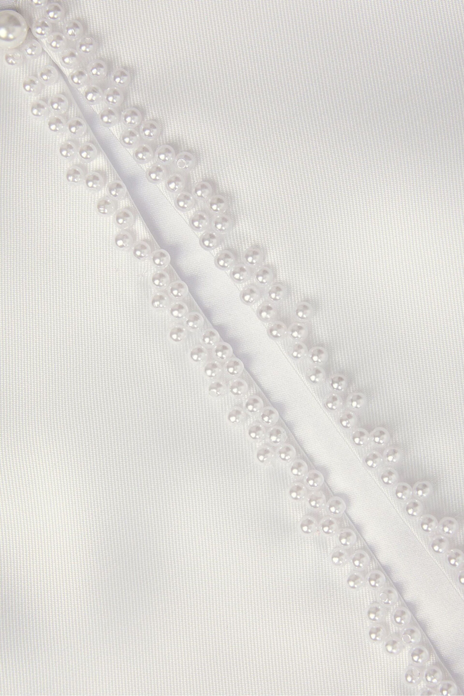 Monsoon White Pearl Trim Communion Jacket - Image 3 of 3