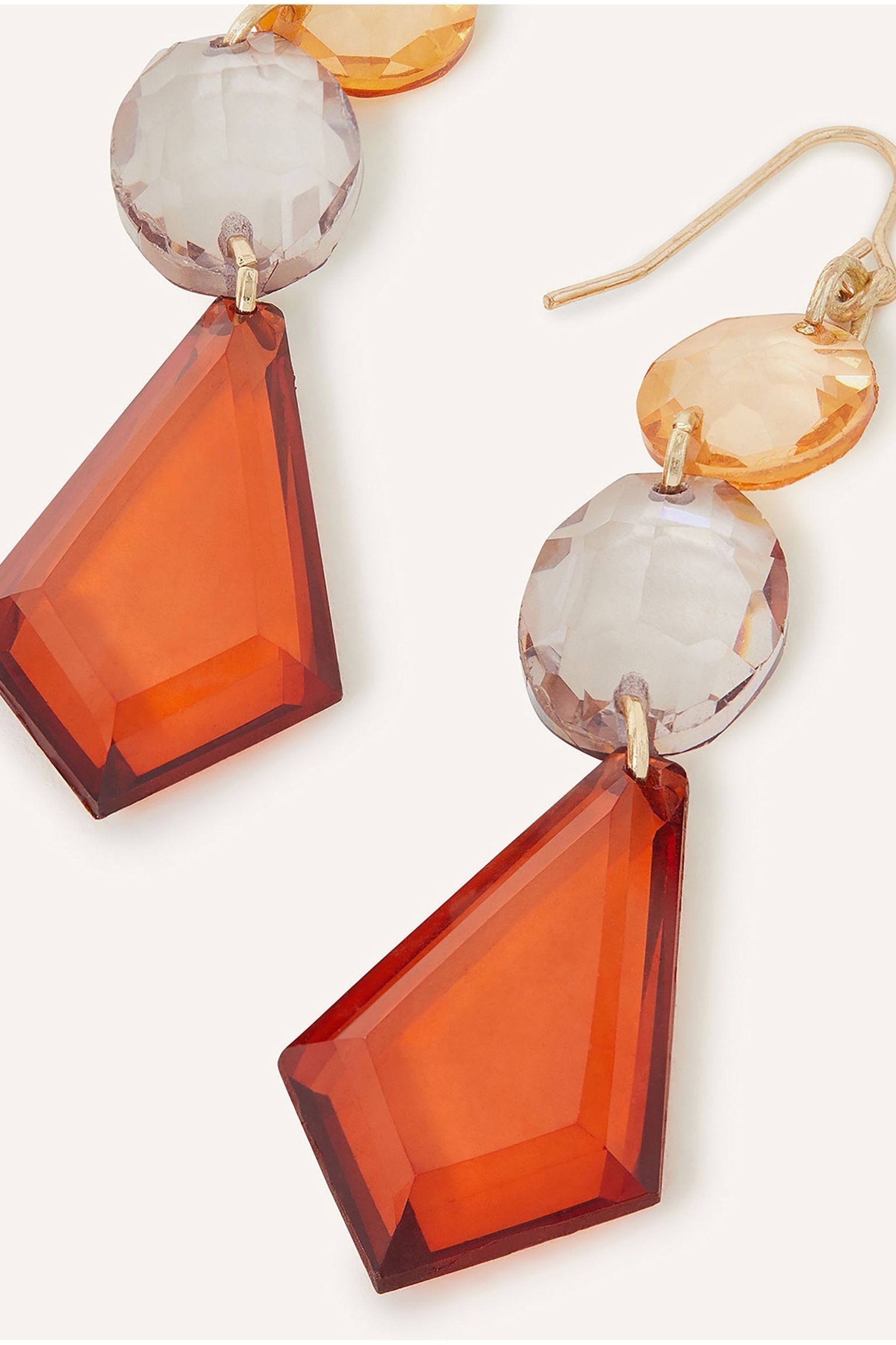 Orange deals earrings next
