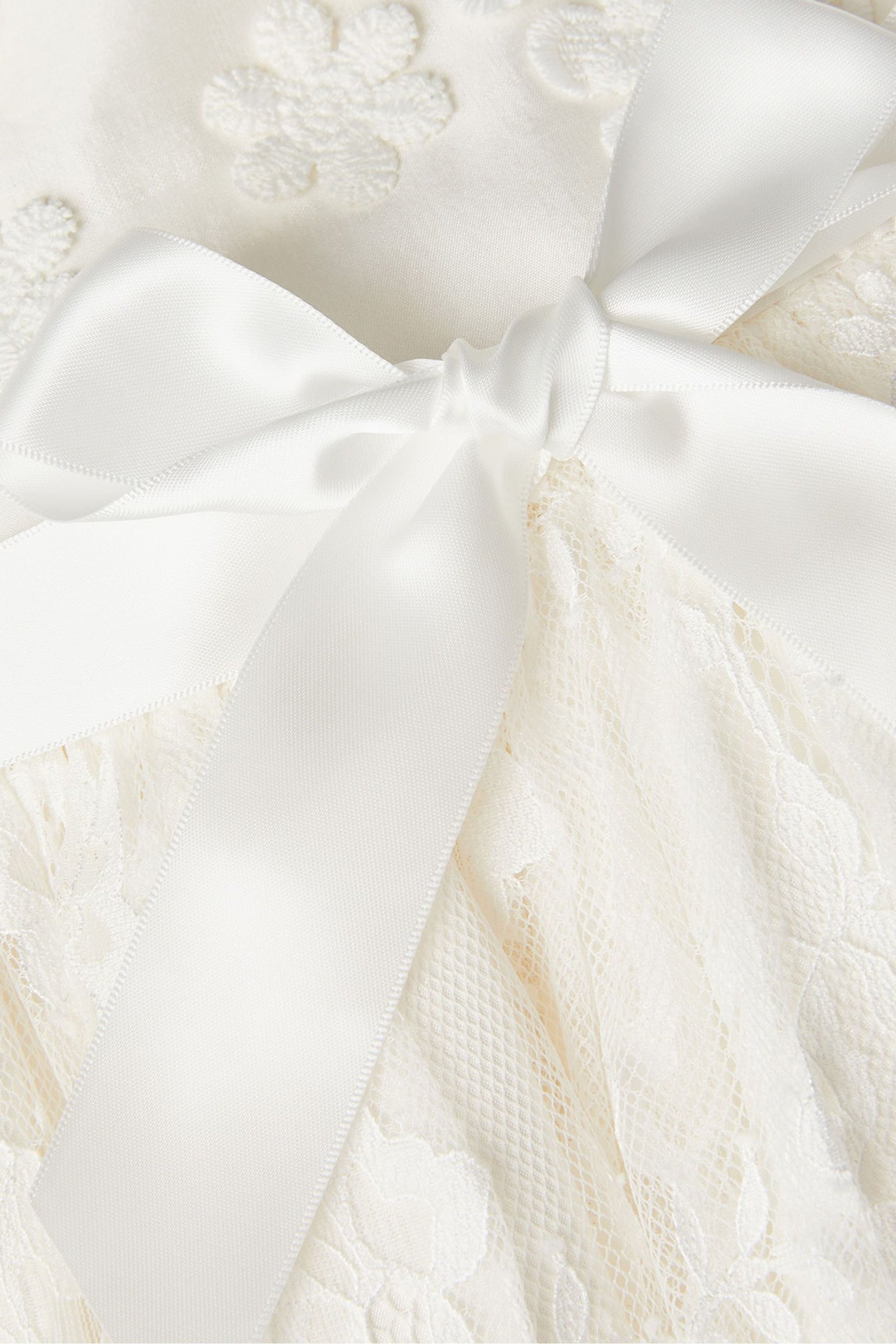 Monsoon Natural Baby Provenza Silk Christening Gown - Image 3 of 3