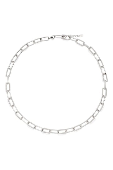 Beaverbrooks Silver Paperchain Necklace