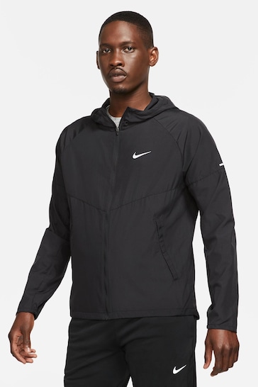 Nike Black Repel Miler Running Jacket