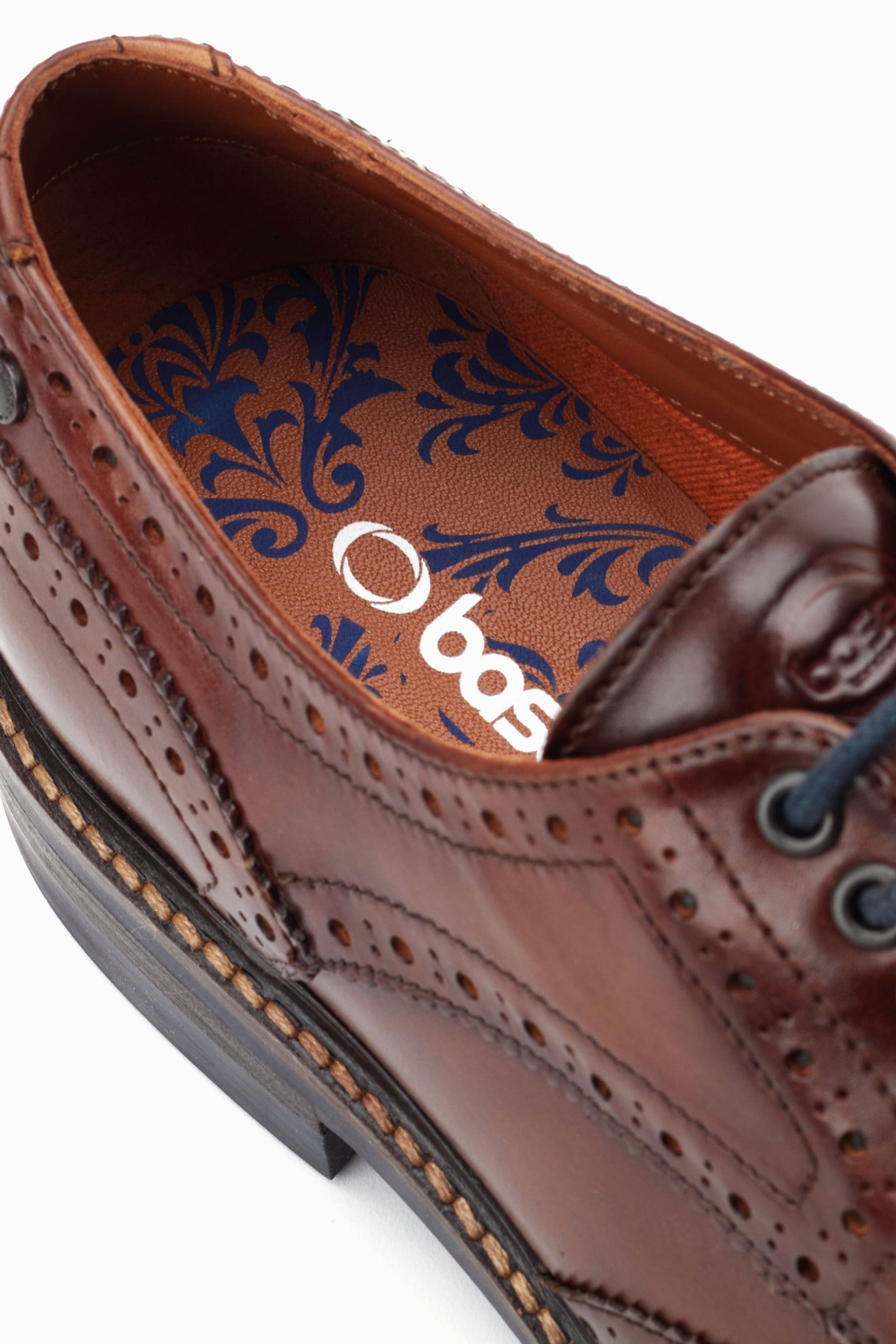 Buy Base London Hatfield Lace Up Brogue Shoes from Next Luxembourg