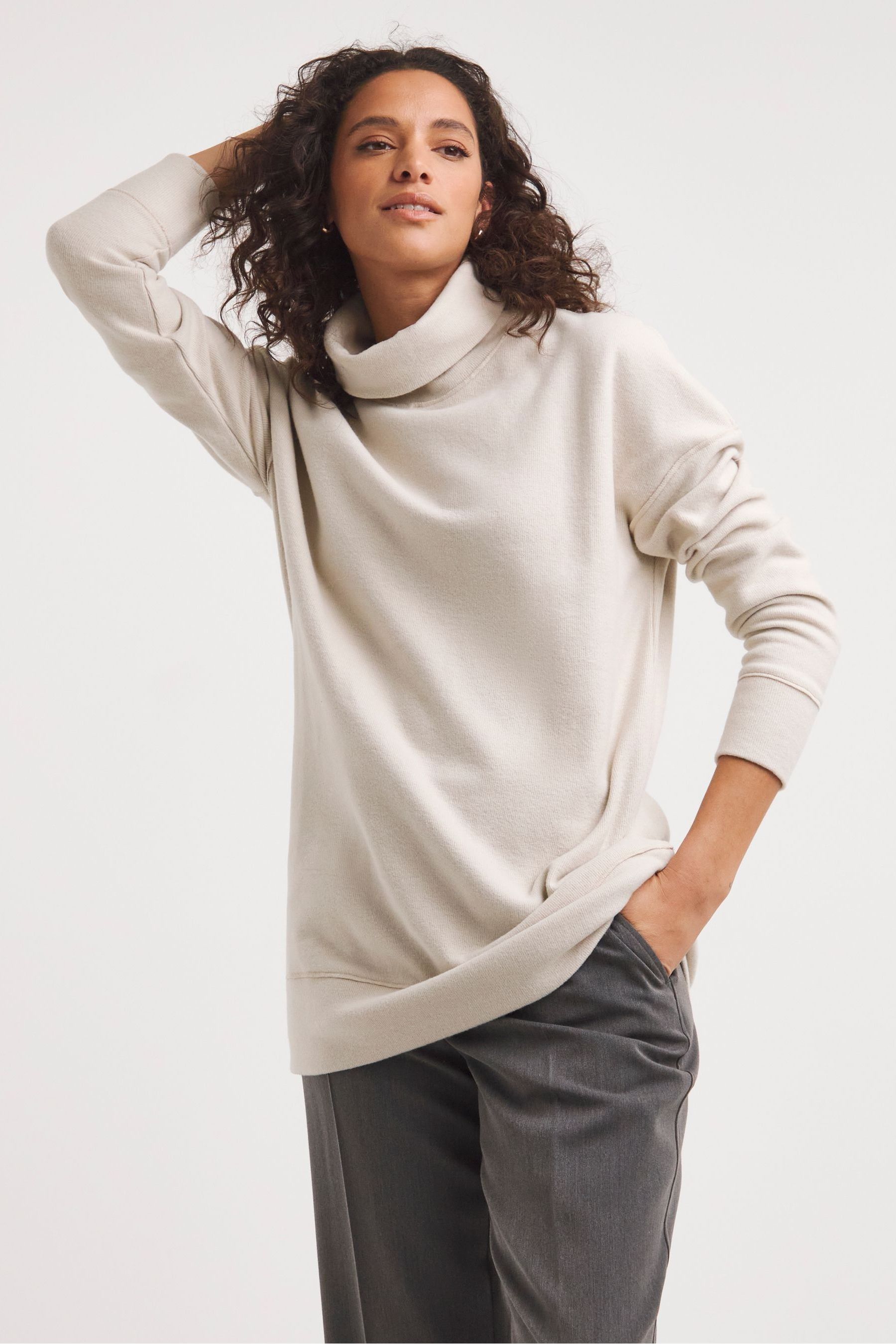 High neck new arrivals sweatshirt