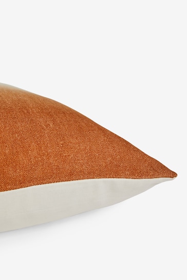 French Connection Rust Alawi Ombre Linen Cushion