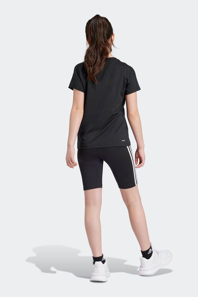 adidas Black Kids Train Essentials T-Shirt and Shorts Set - Image 2 of 7