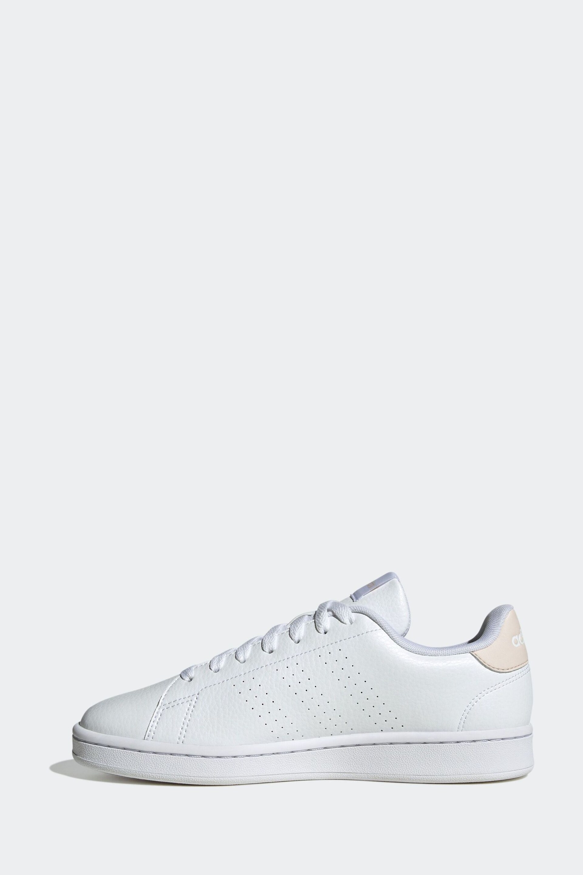 adidas White Sportswear Advantage Trainers - Image 3 of 11