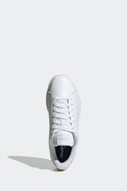 adidas White Sportswear Advantage Trainers - Image 7 of 11