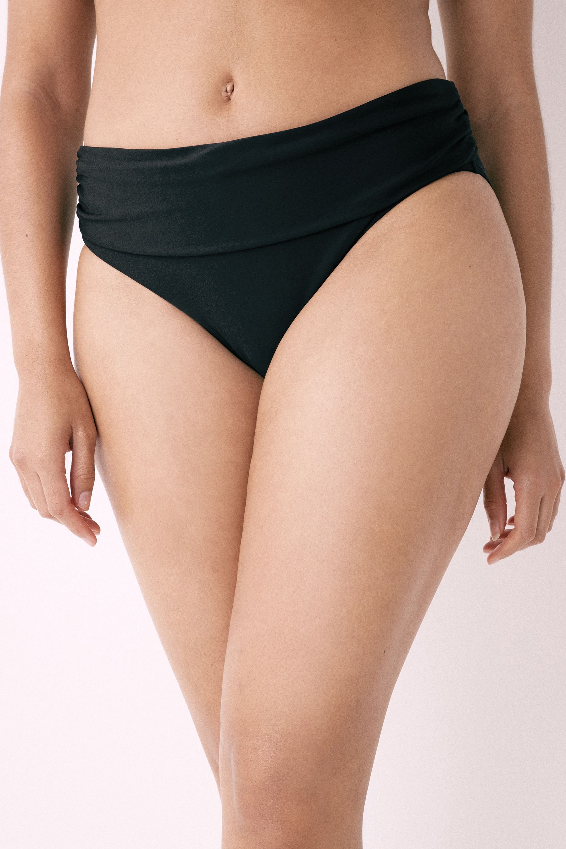 Buy Black Roll Top Bikini Bottoms from the Next UK online shop