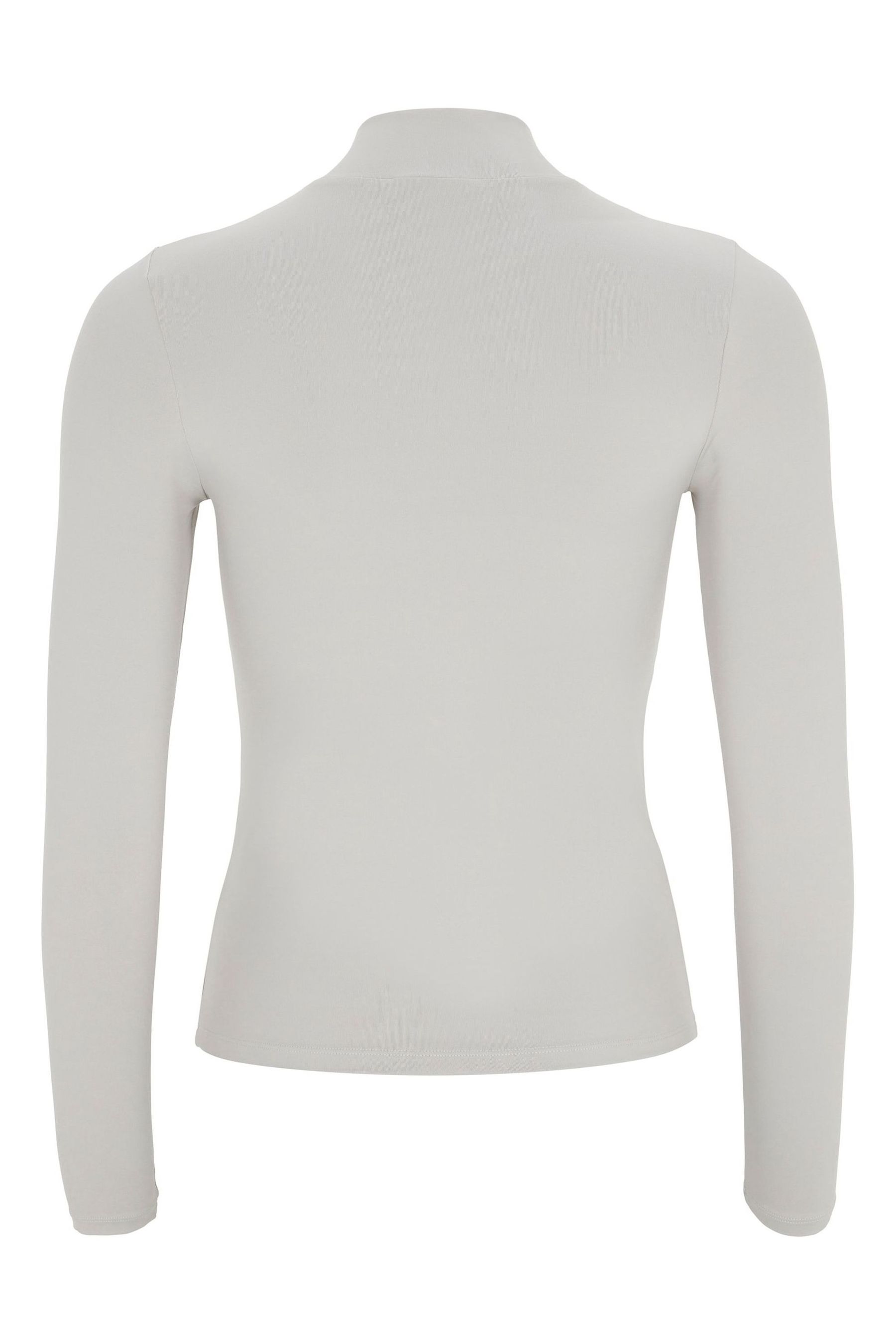 Mint Velvet Silver Layering High Neck Top