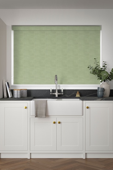 Fern Green Earth Made to Measure Blackout Roller Blind