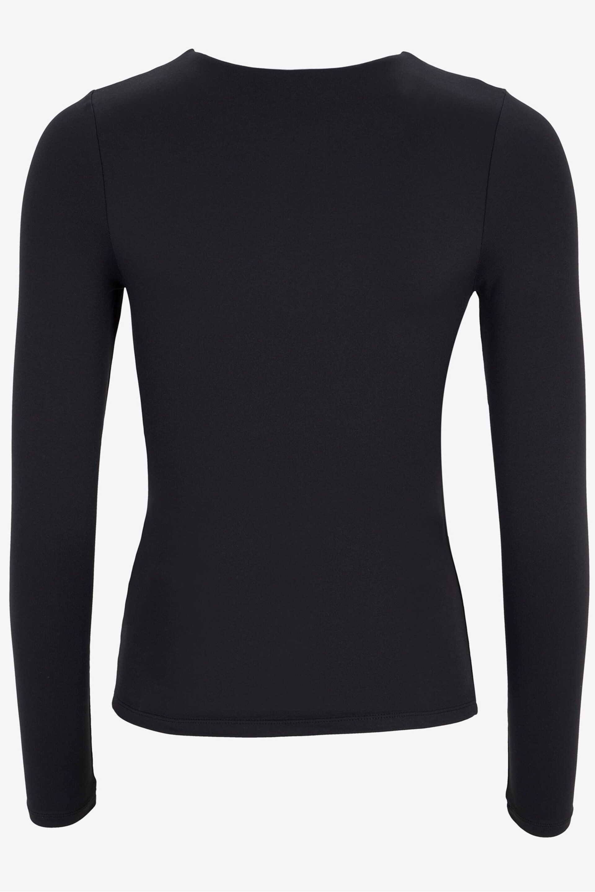 Mint Velvet Black Layering Crew Neck Top - Image 4 of 4