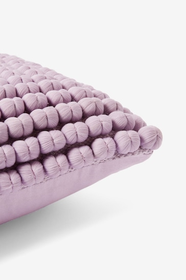 Lilac Purple 43 x 43cm Global Bobble Cushion