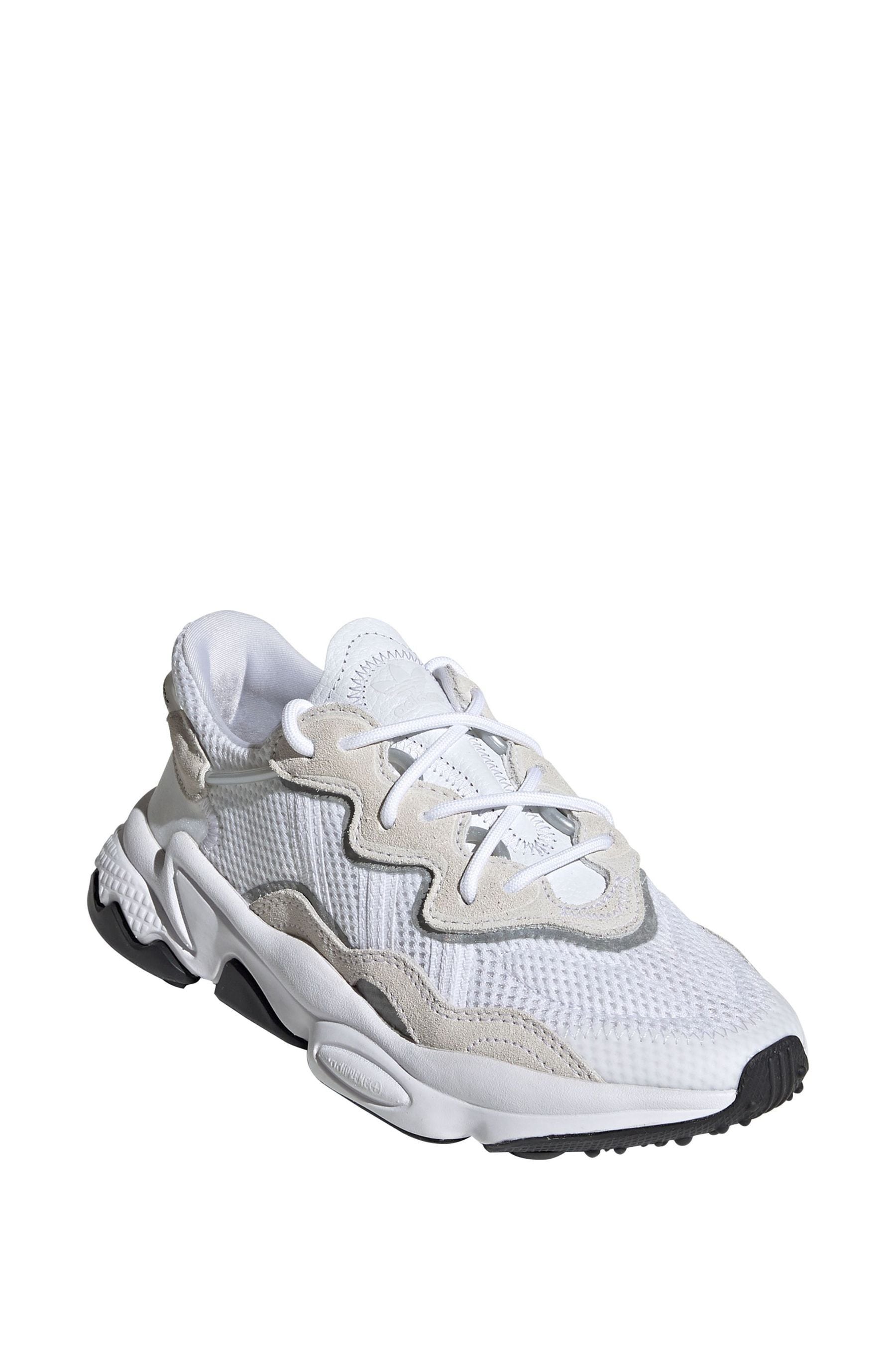Adidas originals ozweego trainers in white deals
