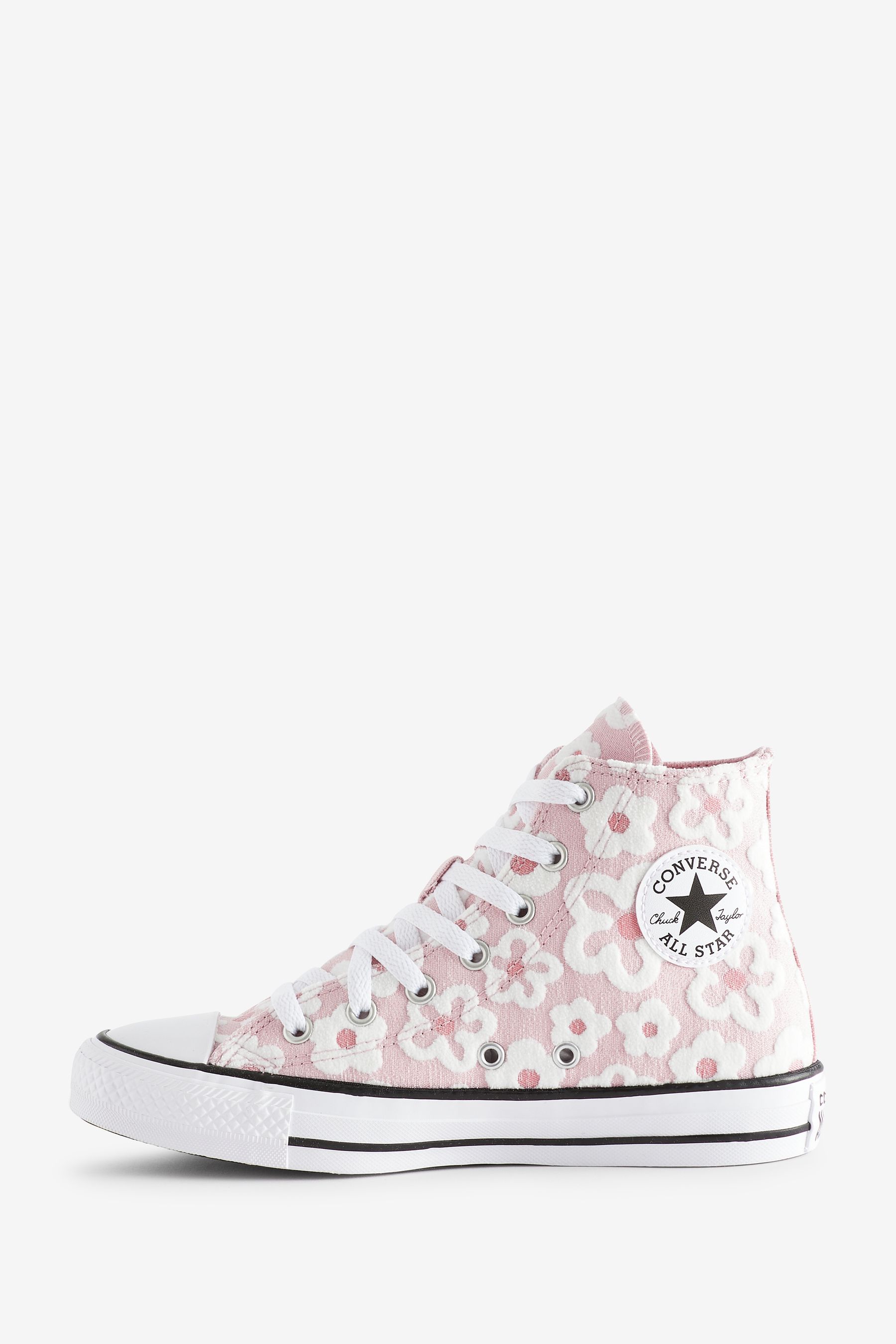 Buy Converse Purple Youth Floral Textured Chuck Taylor All Star Trainers from the Next UK online shop