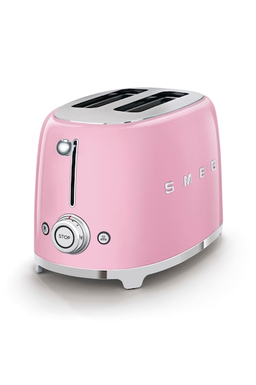 Smeg Pink 2 Slice Toaster