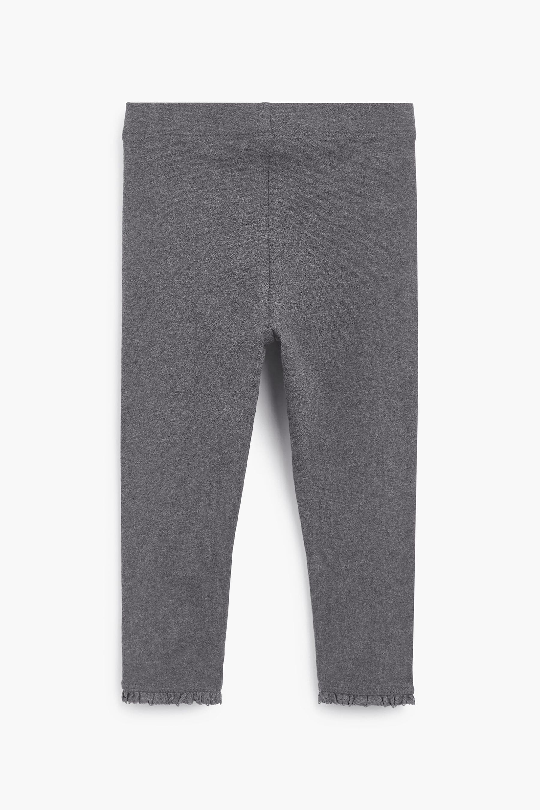 Buy Charcoal Grey Lace Trim Leggings 3mths 7yrs from the Next UK online shop