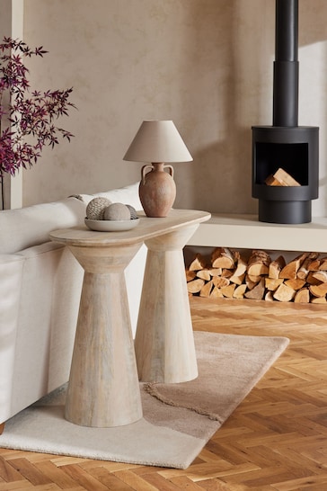 Light Soild Mango Wood Console Table