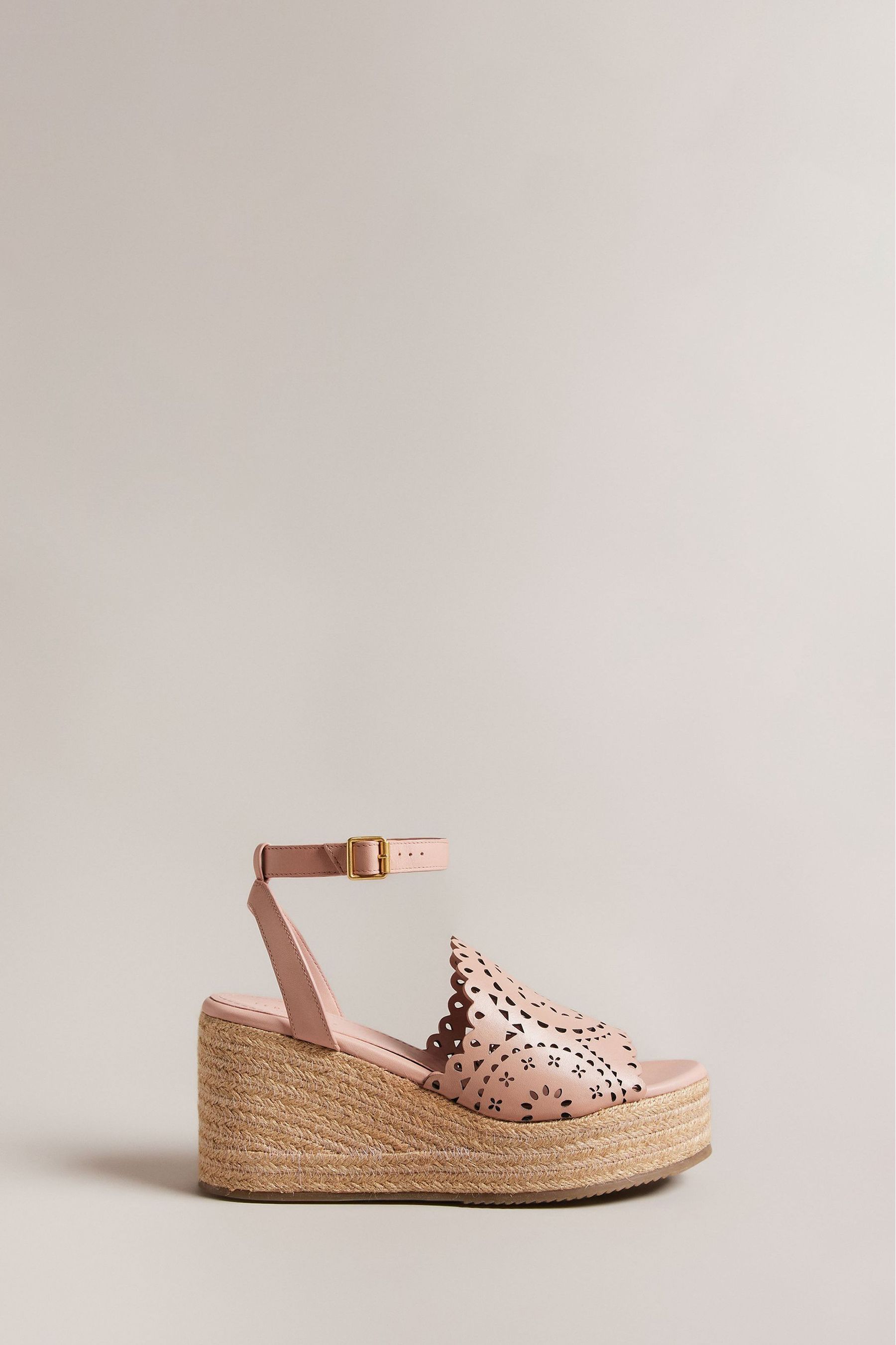 Buy Ted Baker Pinky Laser Cut Wedge Sandals from Next Luxembourg