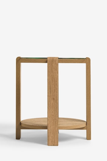 Natural Dexter Oak Effect Side Table