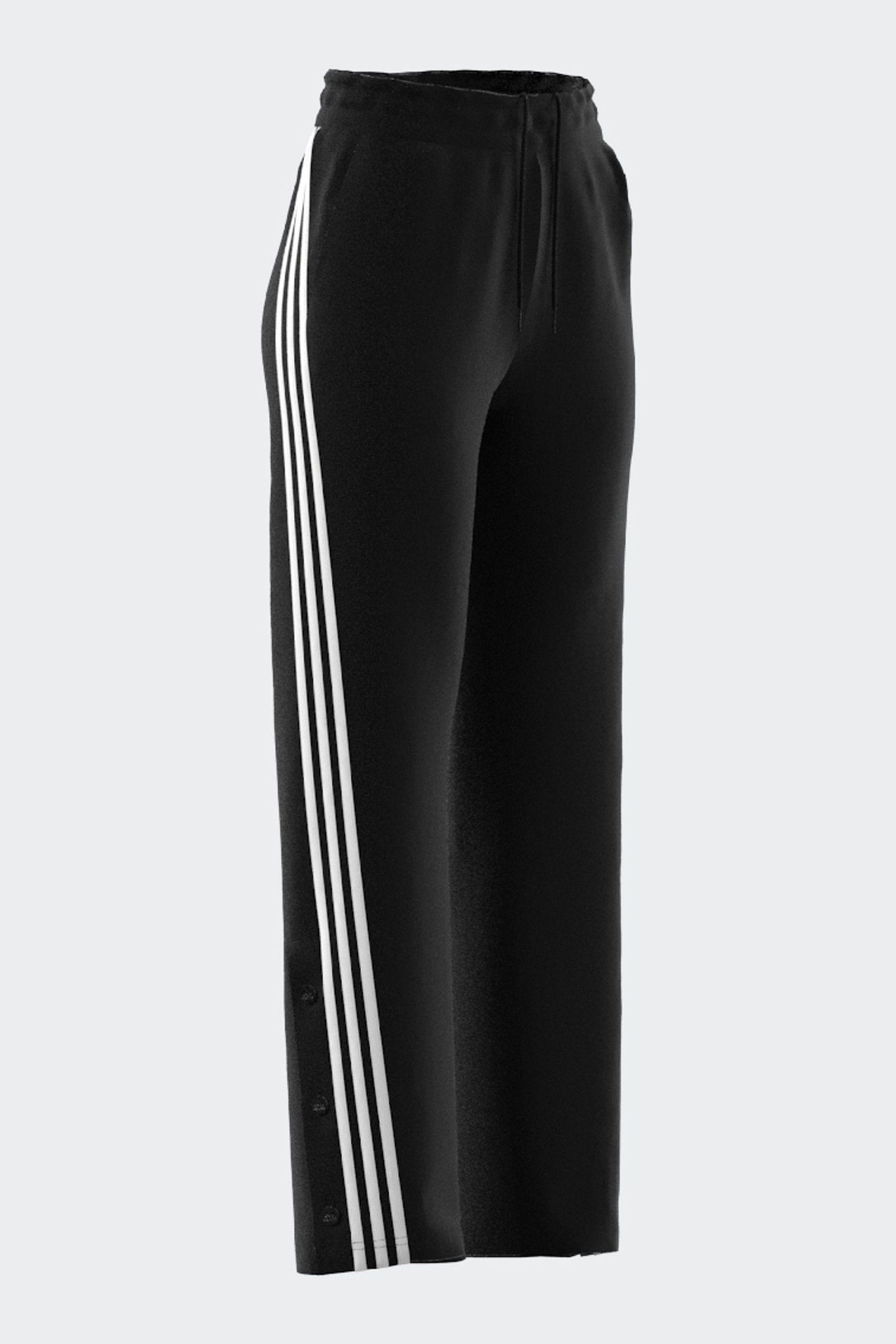 Buy adidas Black Iconic 3 Stripe Button Joggers from the Next UK