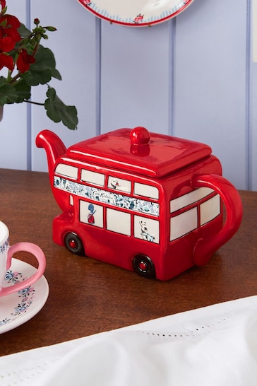 Cath Kidston Red London Bus Teapot