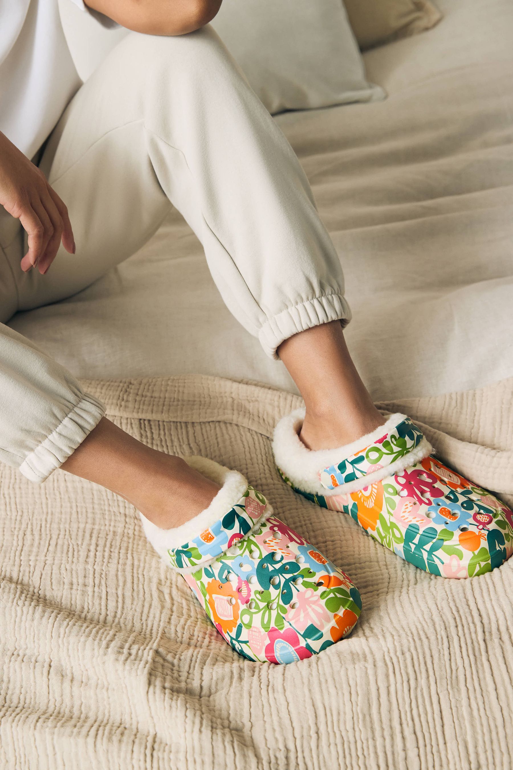 Floral clogs on sale