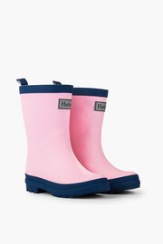 Hatley Pink & Navy Rain Wellies - Image 2 of 3