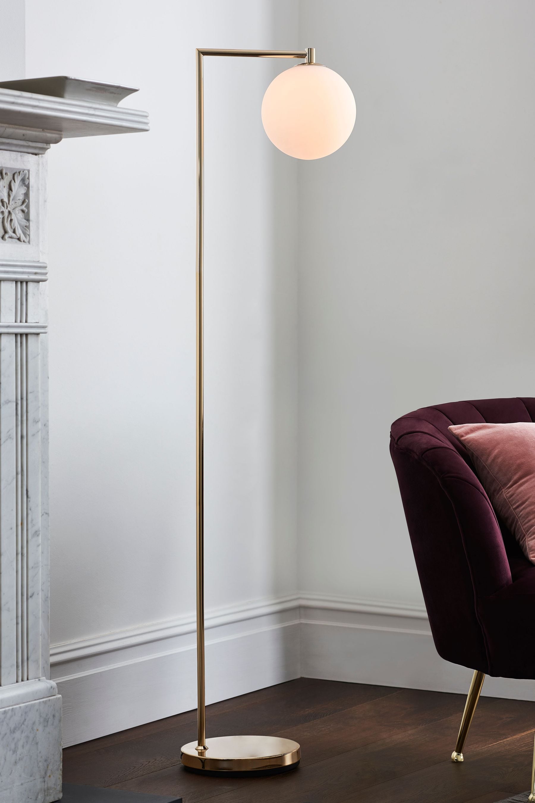 Gold floor clearance lamp next