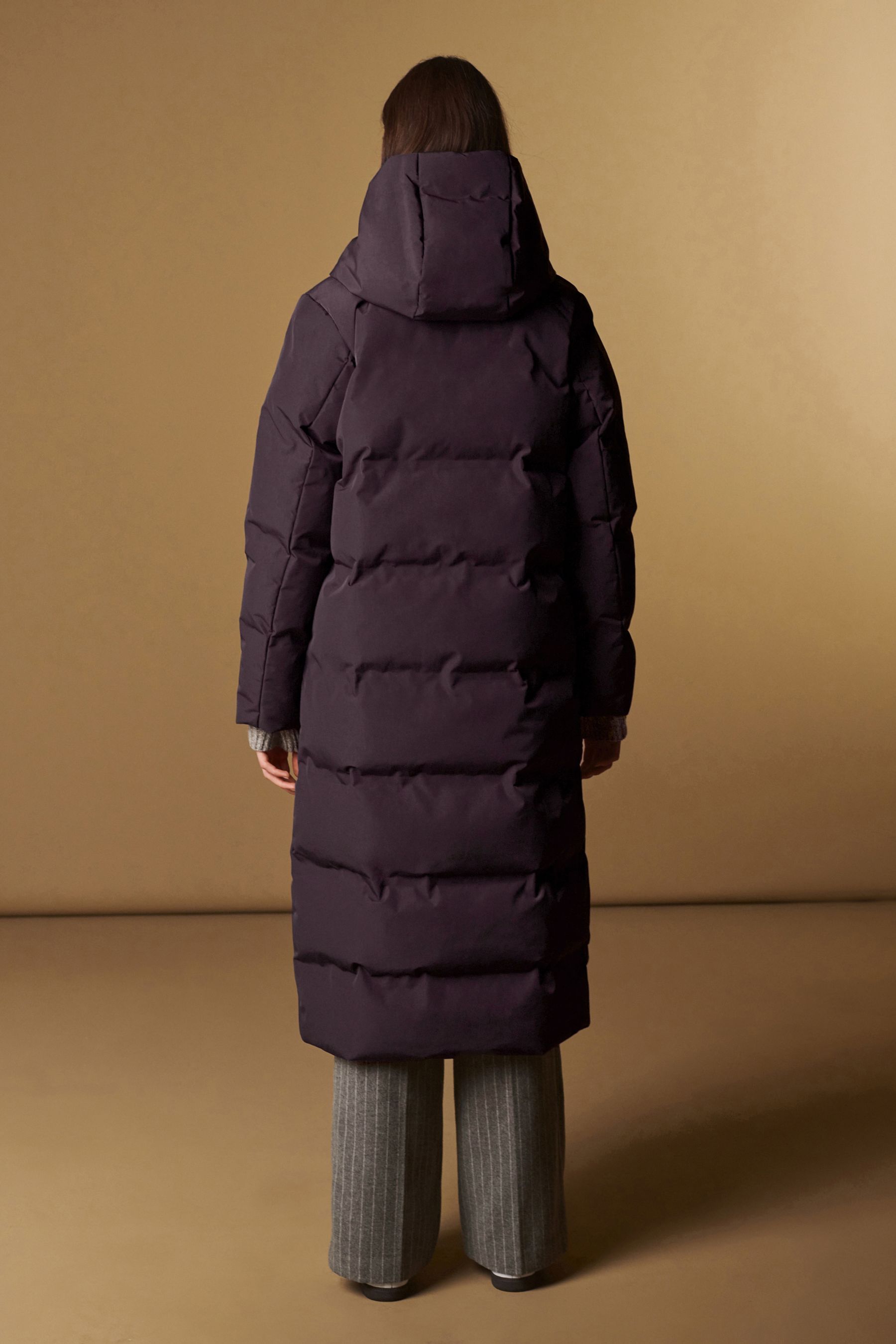 Buy Grape Purple Longline Shower Resistant Padded Hooded Coat from Next Netherlands