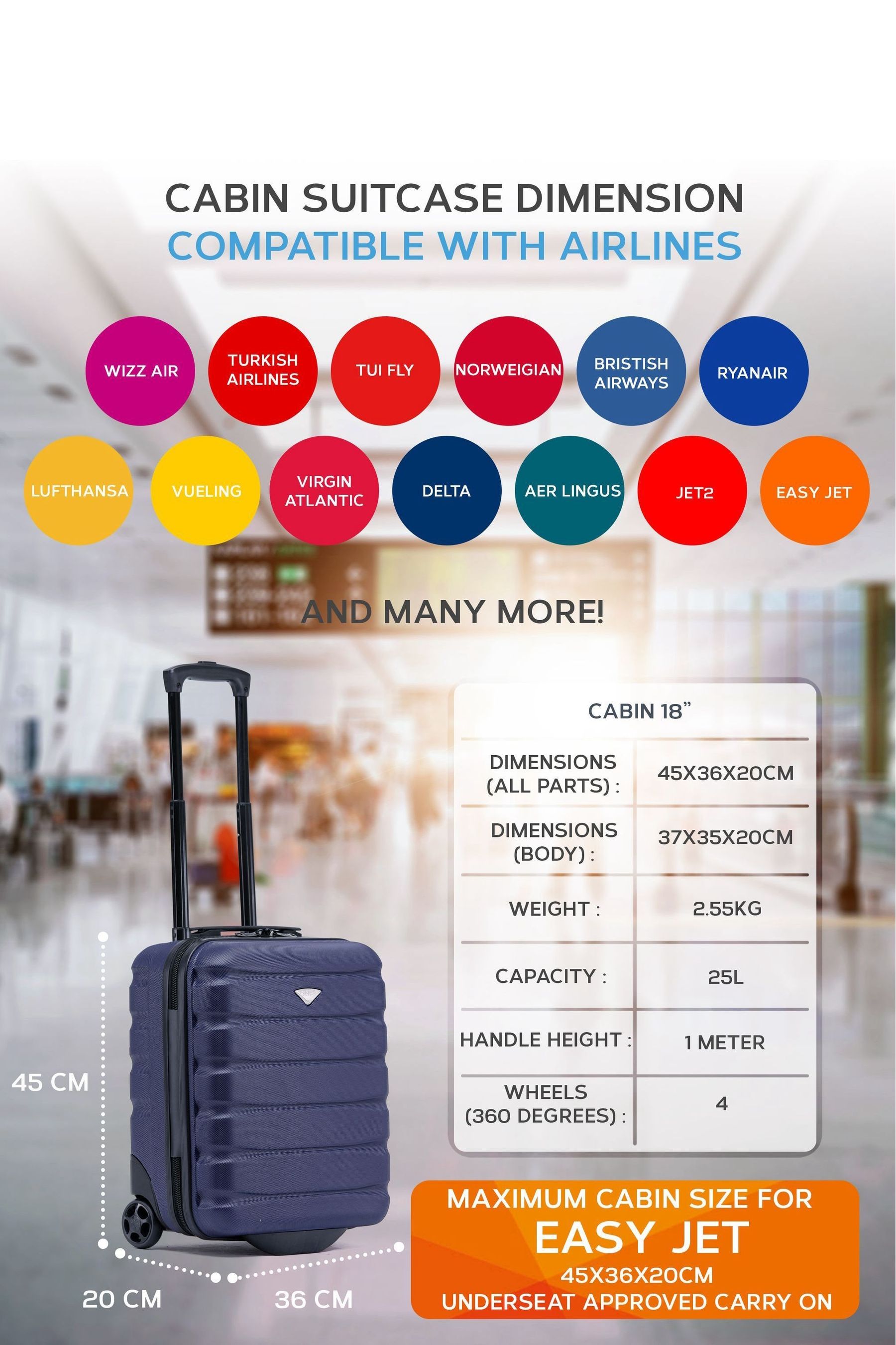 Easyjet hand luggage kg sales