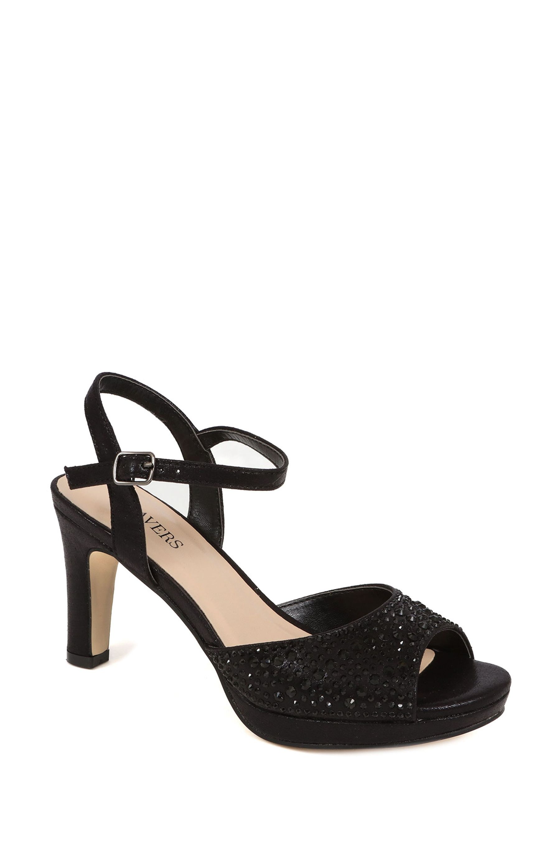 Black medium high heels best sale