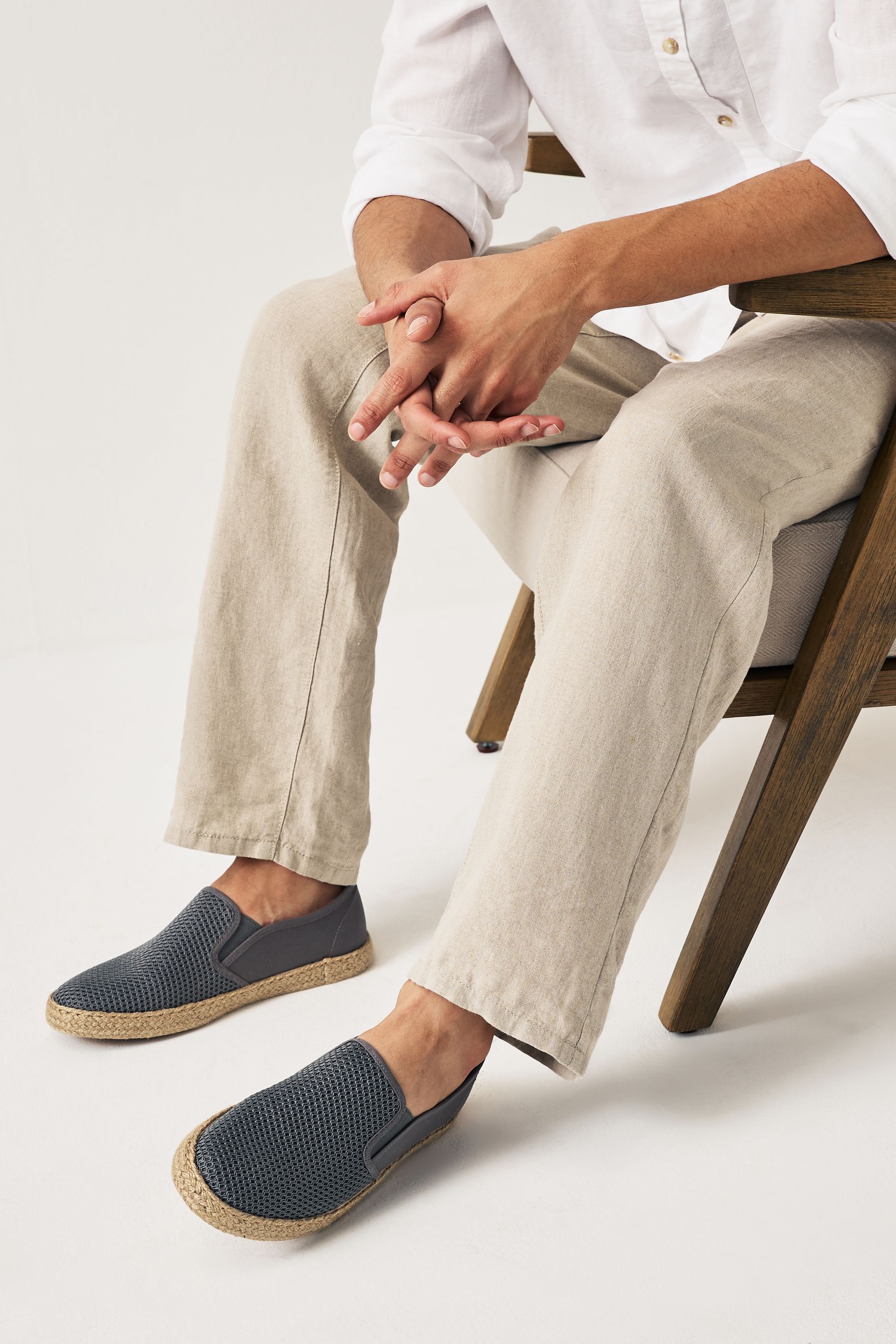 Mens mesh espadrilles deals