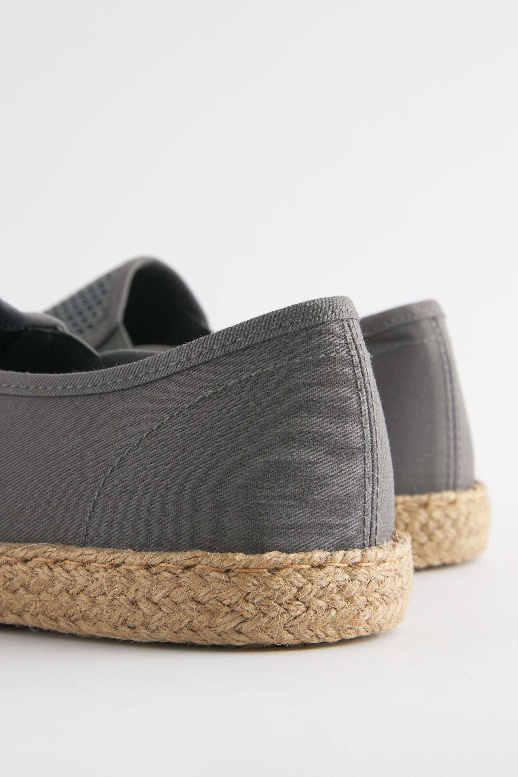 Grey Mesh Espadrilles