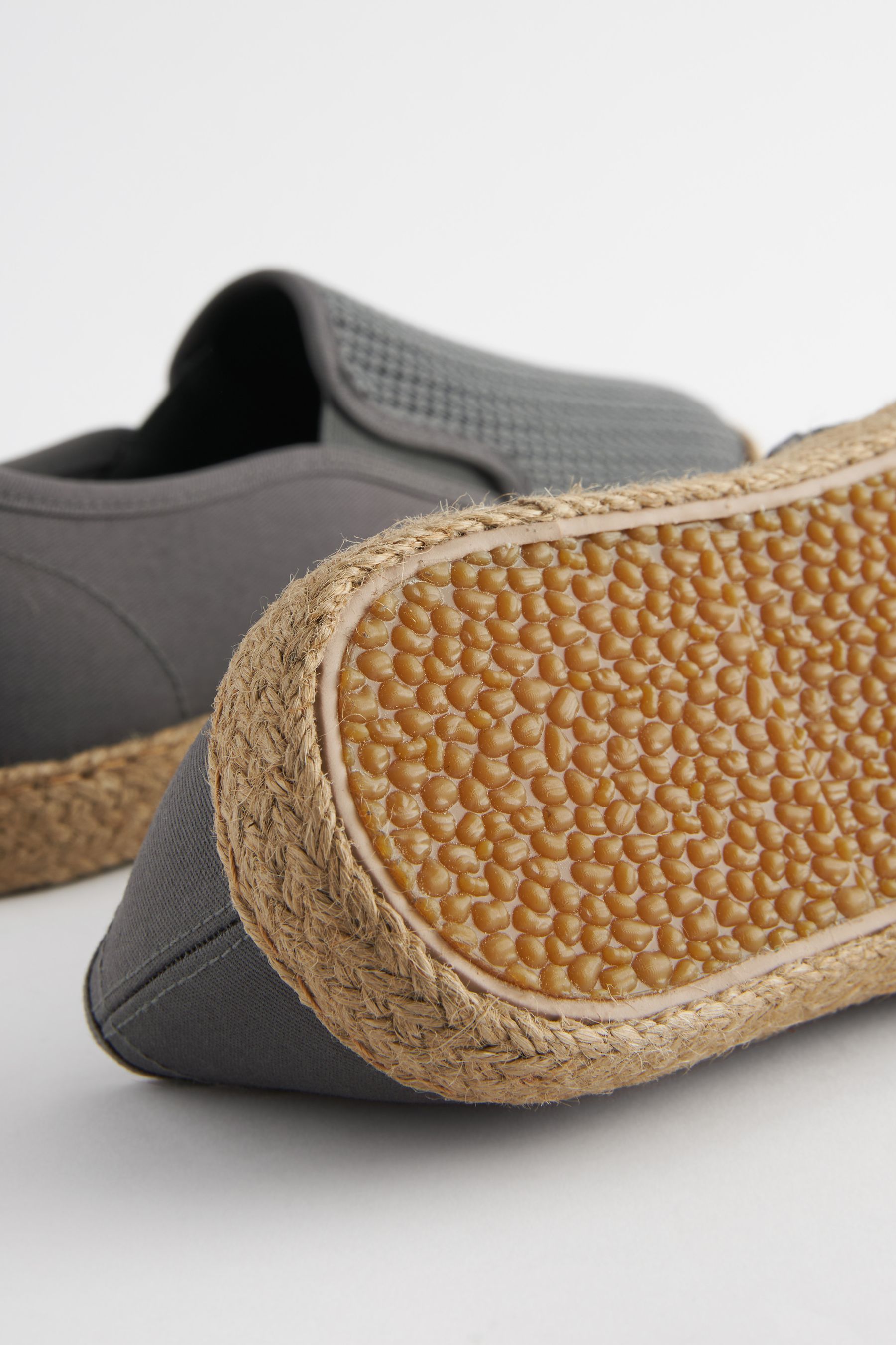 Grey Mesh Espadrilles