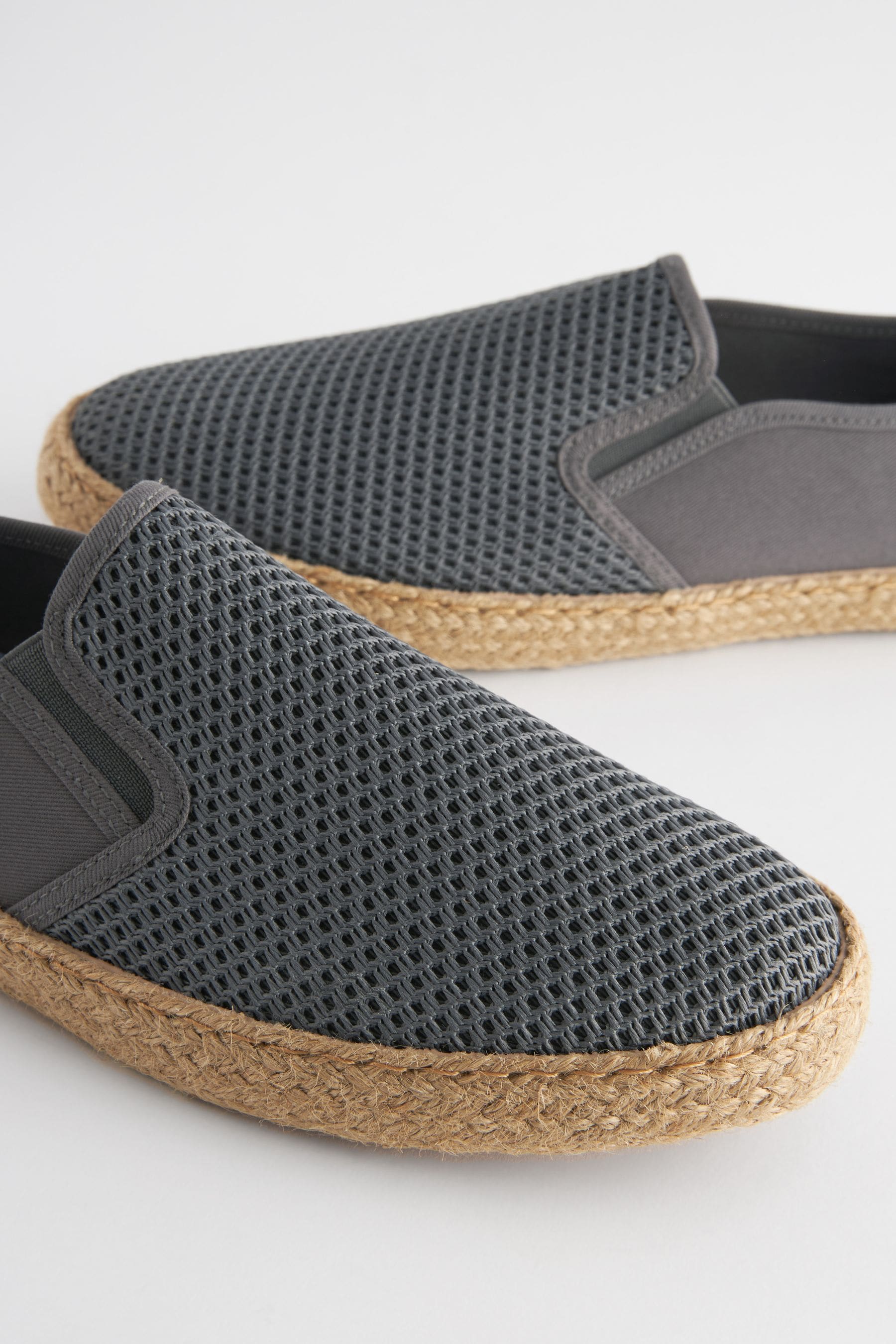 Buy Grey Mesh Espadrilles from the Next UK online shop