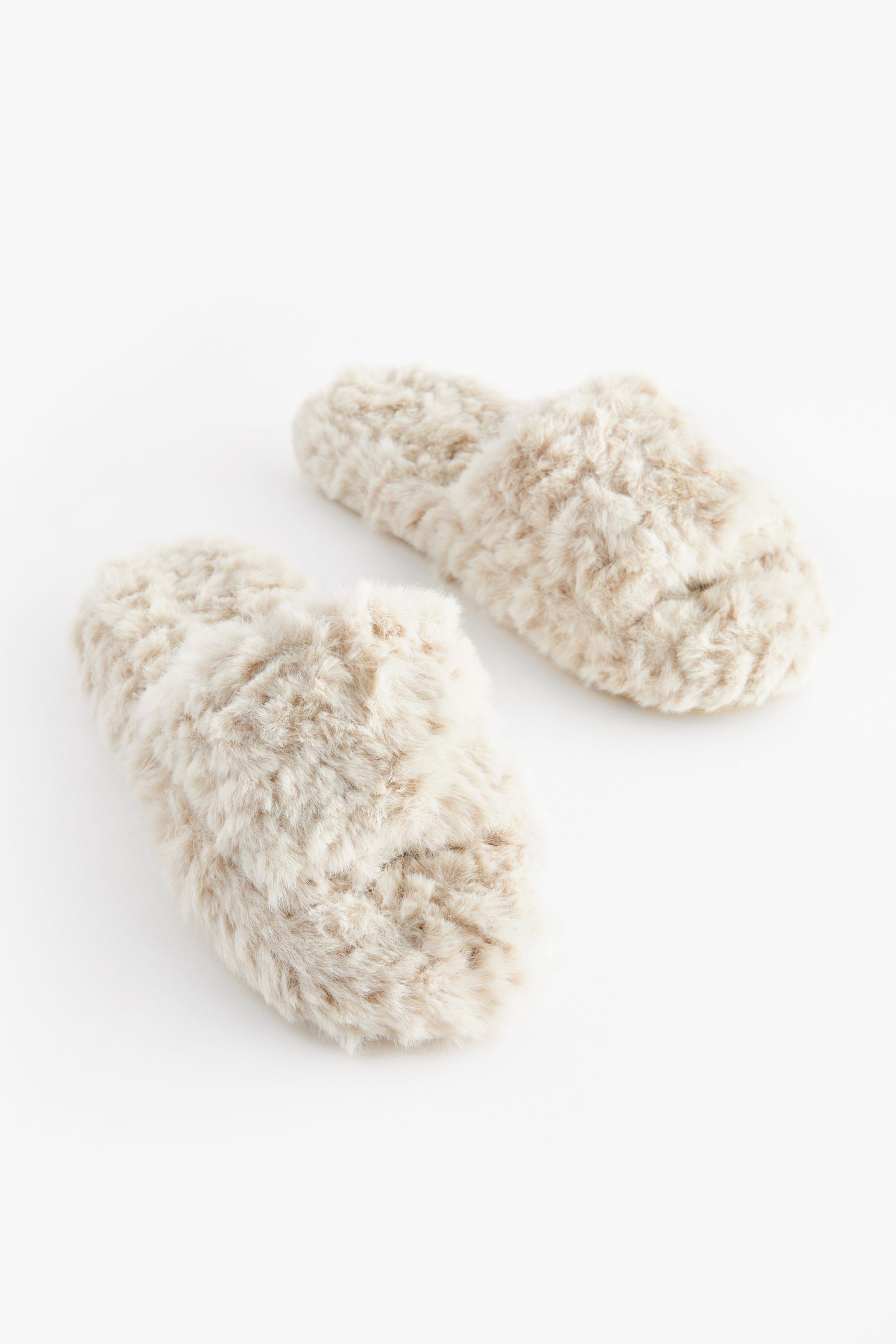 Faux fur fluffy sliders online