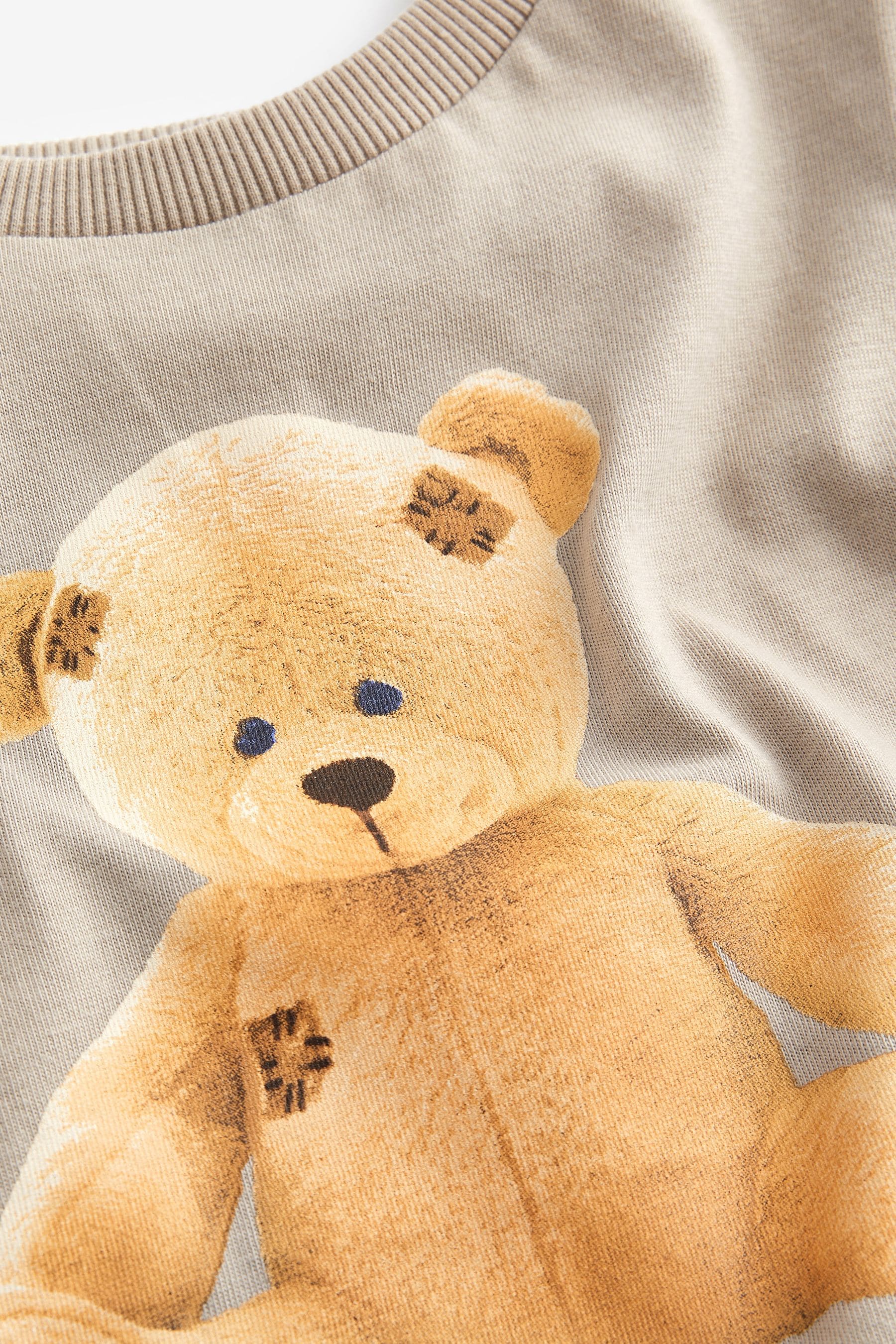 Buy Stone Brown Bear Long Sleeve Character T Shirt 3mths 7yrs