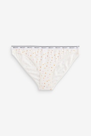 Orange Pumpkin Print High Leg Cotton Rich Logo Knickers 4 Pack - Image 6 of 8