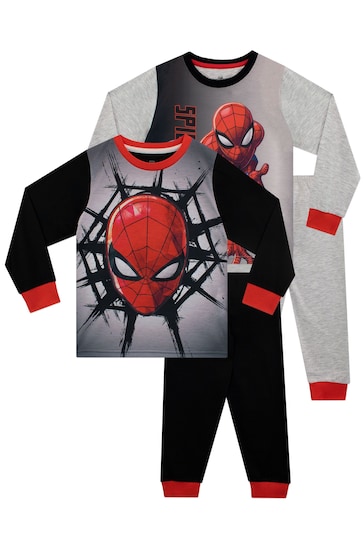 Character Grey Spiderman Pyjamas 2 Pack