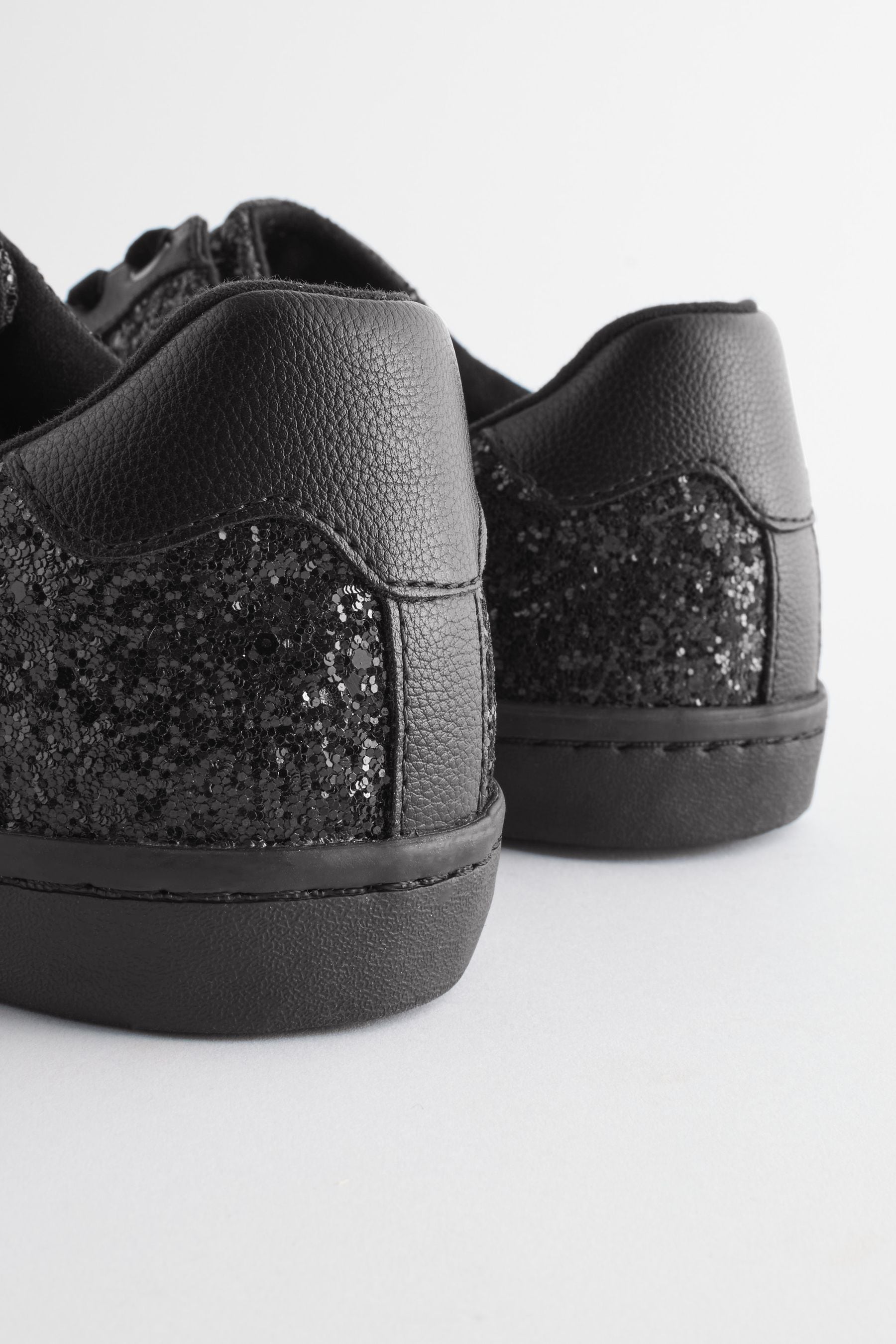 Black Forever Comfort Glitter Trainers